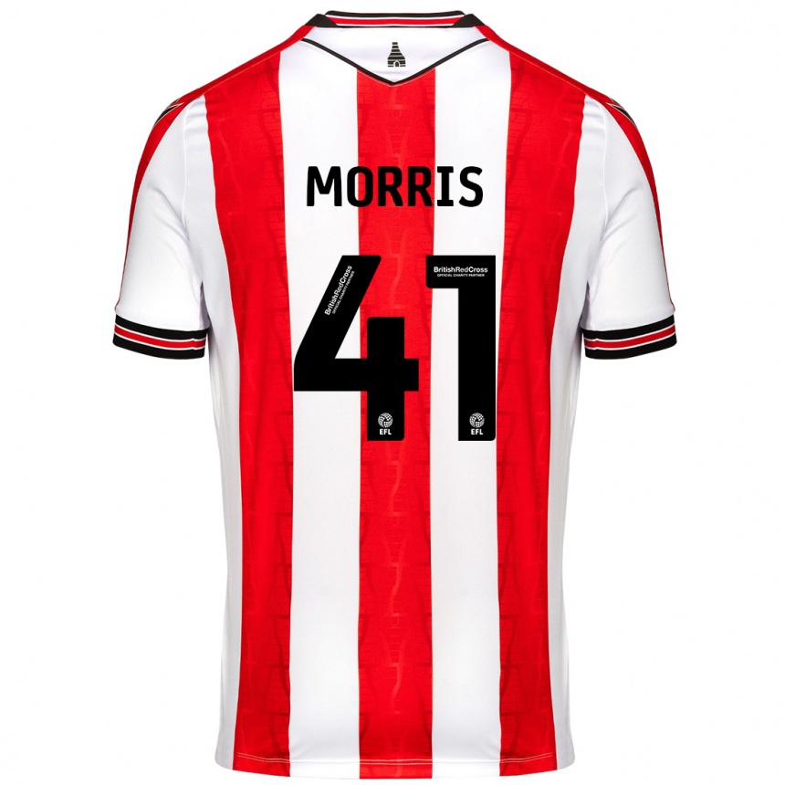 Vaikiškas Scott Morris #41 Raudona Balta Namų Marškinėliai 2024/25 T-Shirt