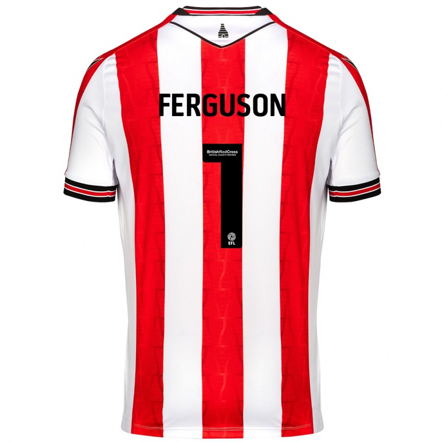 Vaikiškas Georgie Ferguson #1 Raudona Balta Namų Marškinėliai 2024/25 T-Shirt