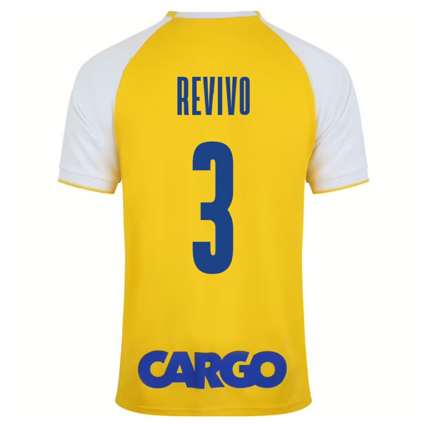 Vaikiškas Roy Revivo #3 Geltona Balta Namų Marškinėliai 2024/25 T-Shirt