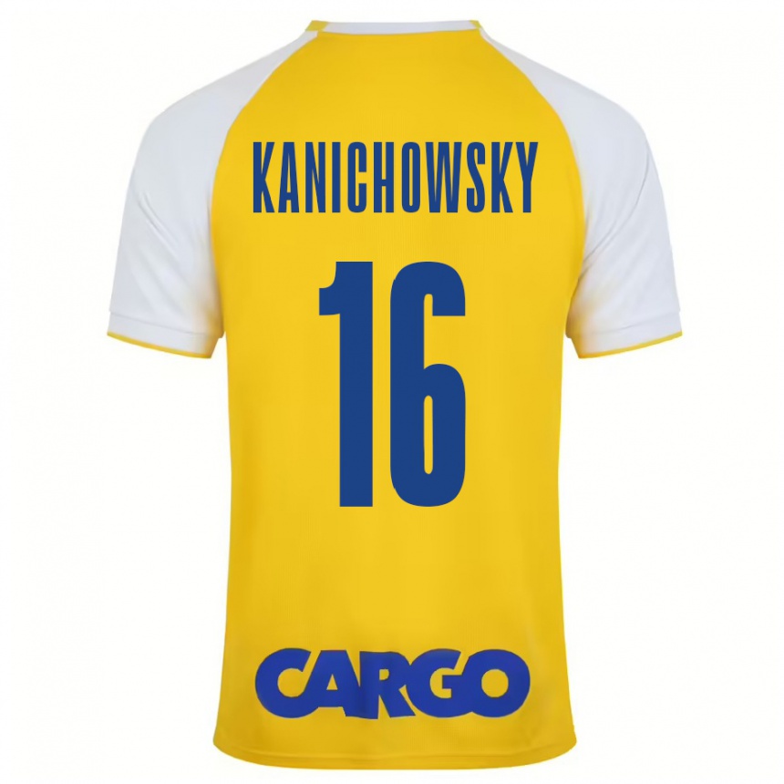 Vaikiškas Gabi Kanichowsky #16 Geltona Balta Namų Marškinėliai 2024/25 T-Shirt