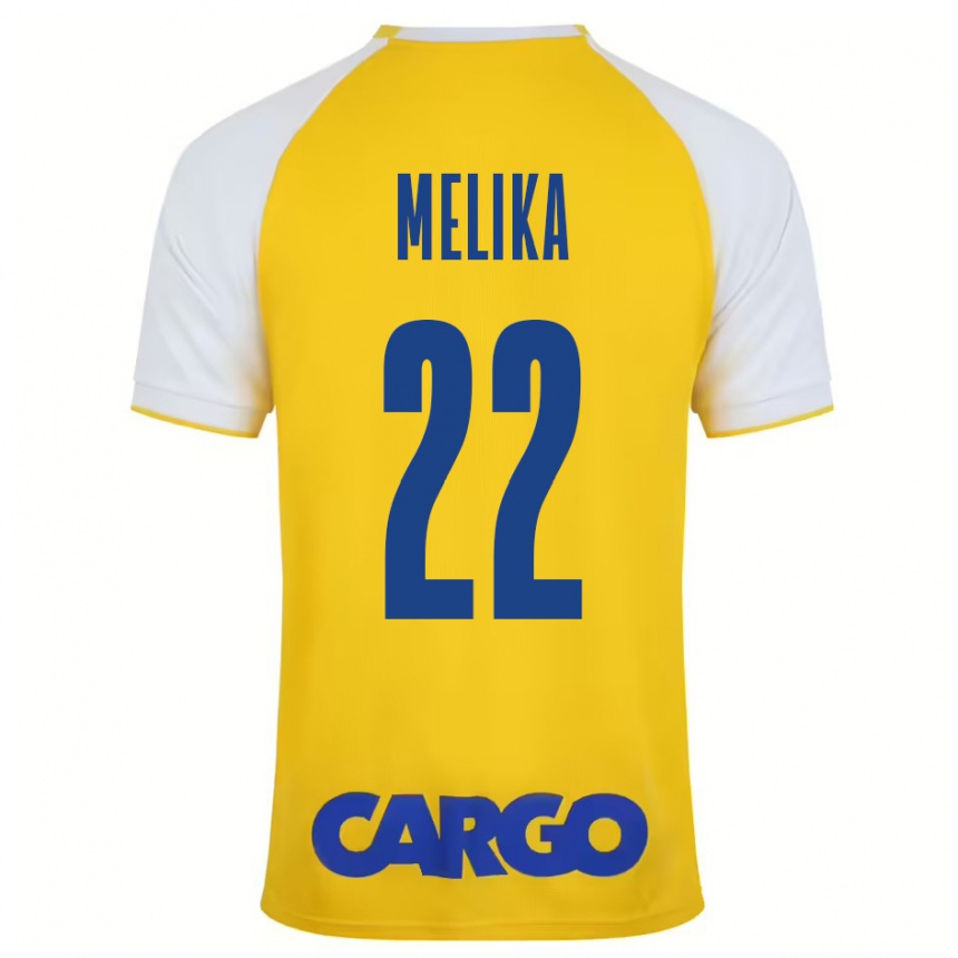 Vaikiškas Ofek Melika #22 Geltona Balta Namų Marškinėliai 2024/25 T-Shirt