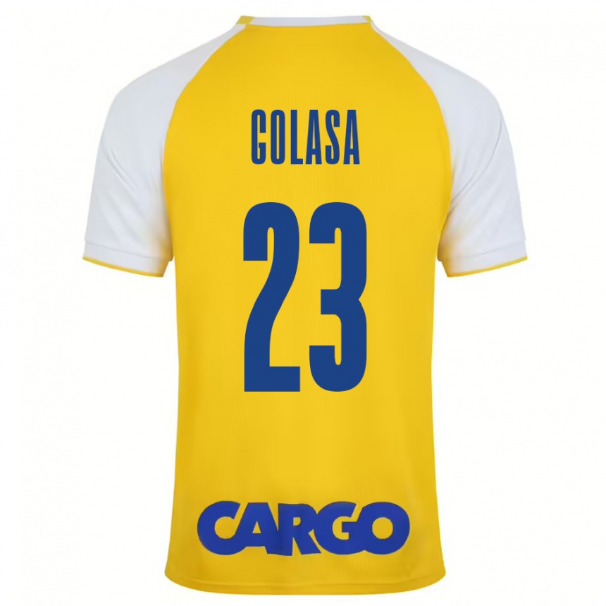 Vaikiškas Eyal Golasa #23 Geltona Balta Namų Marškinėliai 2024/25 T-Shirt