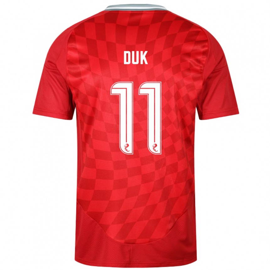 Vaikiškas Duk #11 Raudona Namų Marškinėliai 2024/25 T-Shirt