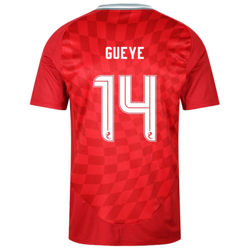 Vaikiškas Pape Habib Gueye #14 Raudona Namų Marškinėliai 2024/25 T-Shirt