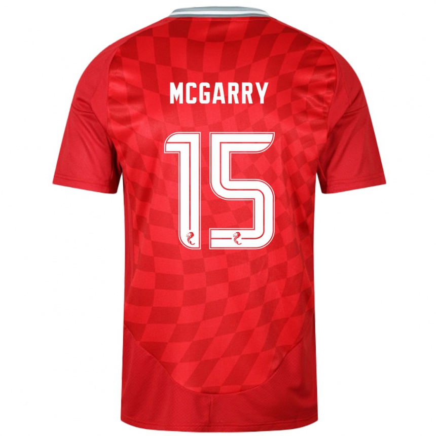 Vaikiškas James Mcgarry #15 Raudona Namų Marškinėliai 2024/25 T-Shirt