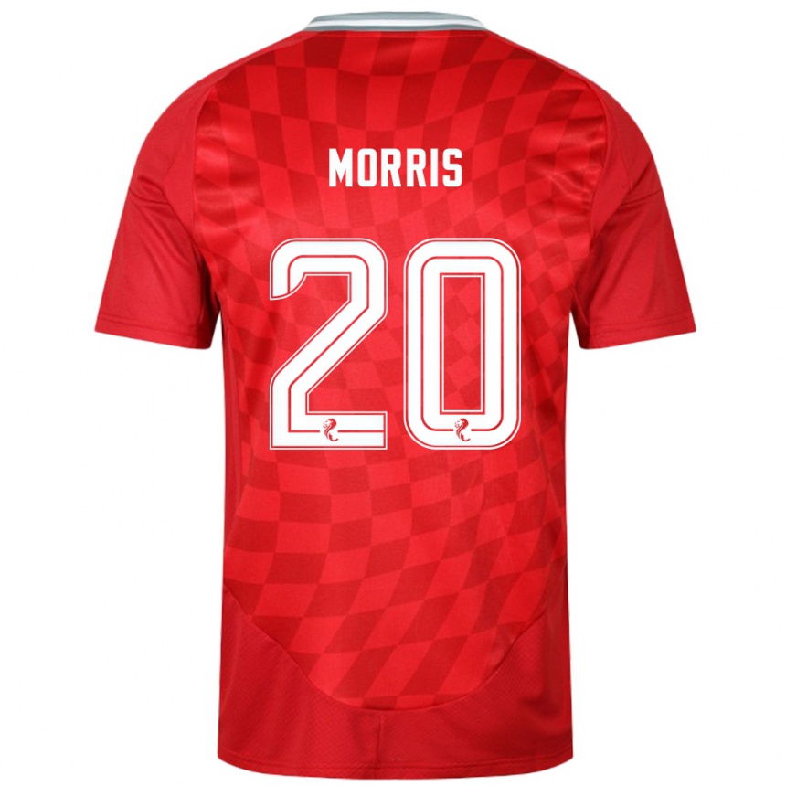 Vaikiškas Shayden Morris #20 Raudona Namų Marškinėliai 2024/25 T-Shirt