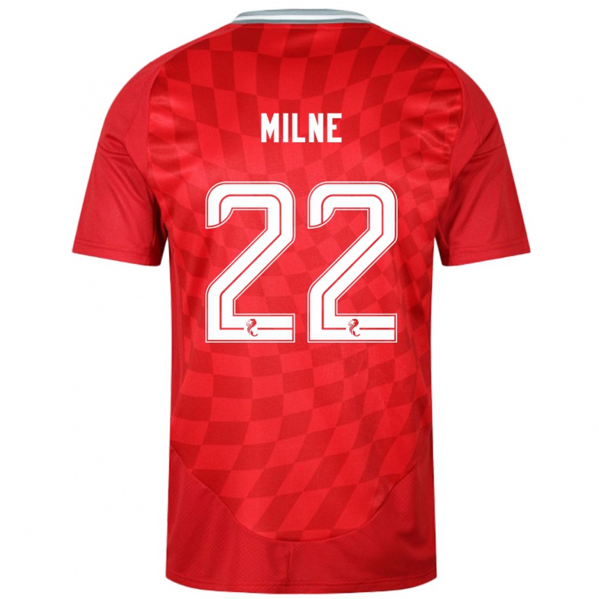 Vaikiškas Jack Milne #22 Raudona Namų Marškinėliai 2024/25 T-Shirt