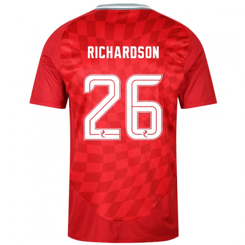 Vaikiškas Jayden Richardson #26 Raudona Namų Marškinėliai 2024/25 T-Shirt