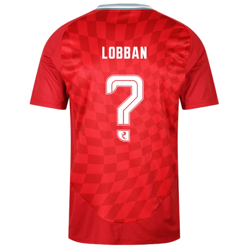 Vaikiškas Dylan Lobban #0 Raudona Namų Marškinėliai 2024/25 T-Shirt