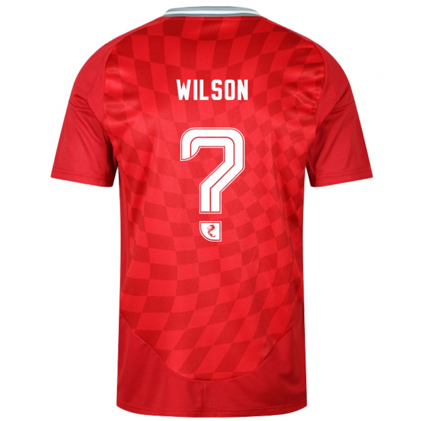 Vaikiškas Cameron Wilson #0 Raudona Namų Marškinėliai 2024/25 T-Shirt