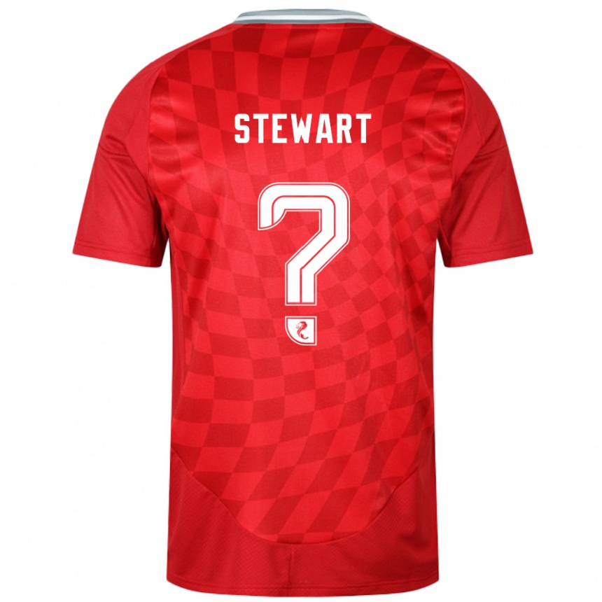 Vaikiškas Alfie Stewart #0 Raudona Namų Marškinėliai 2024/25 T-Shirt