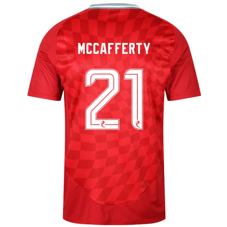 Vaikiškas Eirinn Mccafferty #21 Raudona Namų Marškinėliai 2024/25 T-Shirt