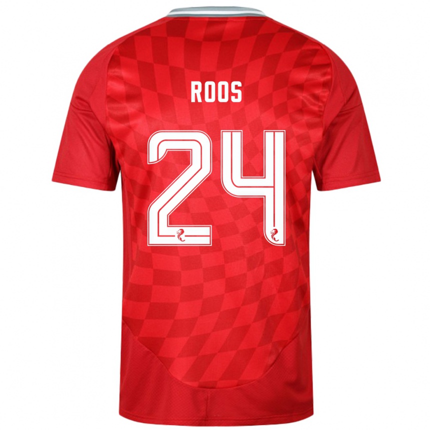 Vaikiškas Kelle Roos #24 Raudona Namų Marškinėliai 2024/25 T-Shirt