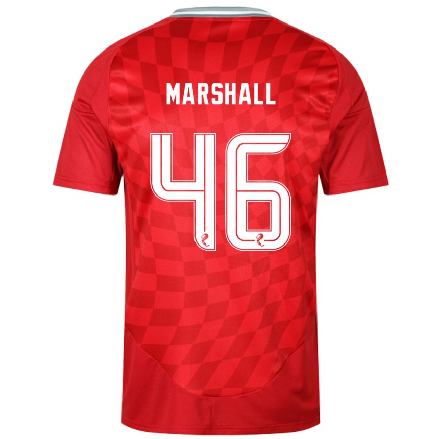 Vaikiškas Findlay Marshall #46 Raudona Namų Marškinėliai 2024/25 T-Shirt