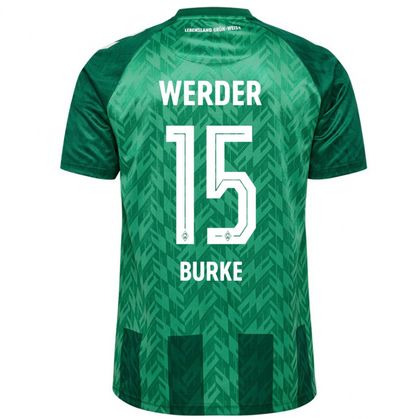 Vaikiškas Oliver Burke #15 Žalias Namų Marškinėliai 2024/25 T-Shirt