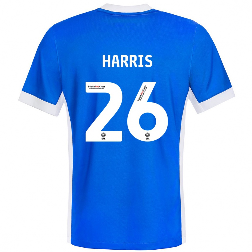 Vaikiškas Luke Harris #26 Mėlyna Balta Namų Marškinėliai 2024/25 T-Shirt