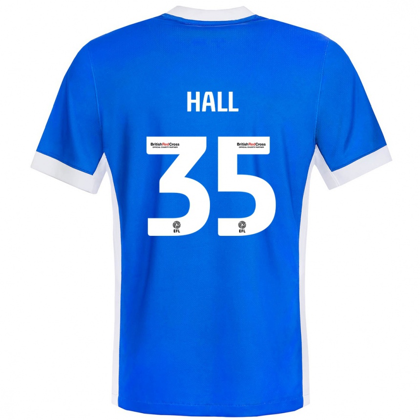 Vaikiškas George Hall #35 Mėlyna Balta Namų Marškinėliai 2024/25 T-Shirt