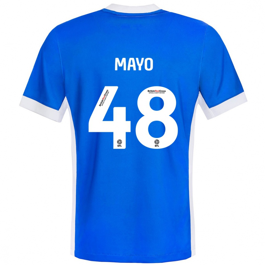 Vaikiškas Bradley Mayo #48 Mėlyna Balta Namų Marškinėliai 2024/25 T-Shirt