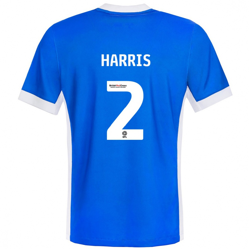 Vaikiškas Martha Harris #2 Mėlyna Balta Namų Marškinėliai 2024/25 T-Shirt