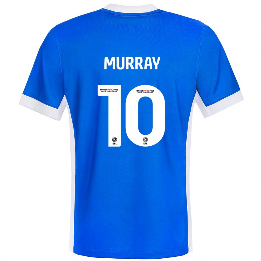 Vaikiškas Christie Murray #10 Mėlyna Balta Namų Marškinėliai 2024/25 T-Shirt