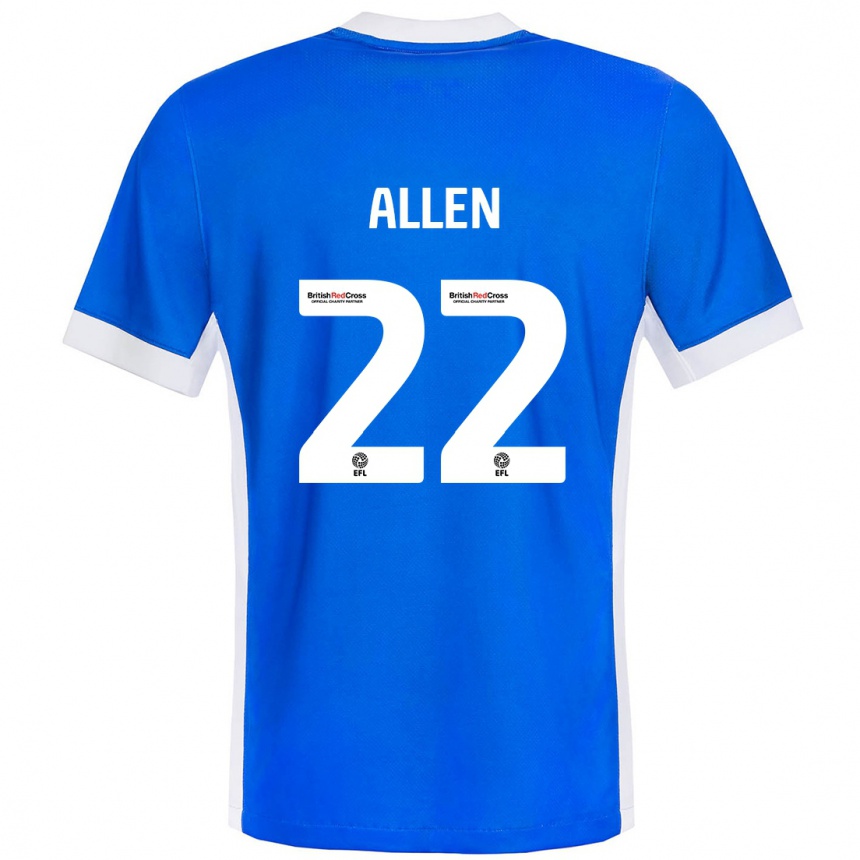 Vaikiškas Remi Allen #22 Mėlyna Balta Namų Marškinėliai 2024/25 T-Shirt