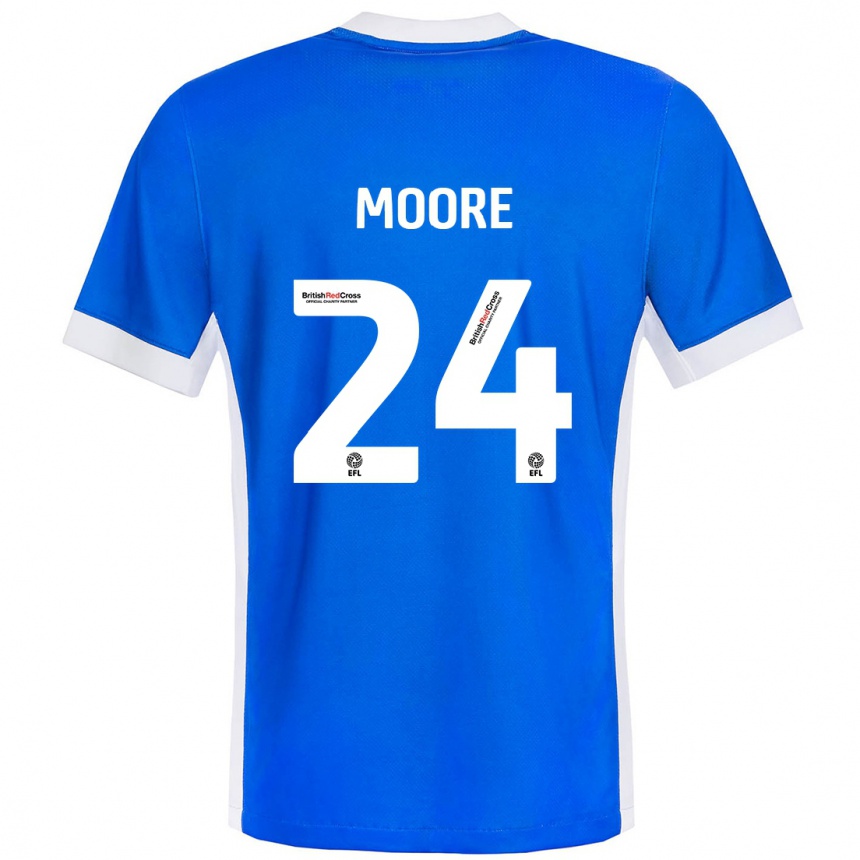 Vaikiškas Jade Ellis Moore #24 Mėlyna Balta Namų Marškinėliai 2024/25 T-Shirt