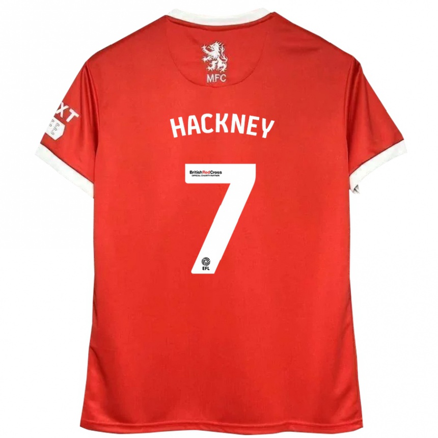 Vaikiškas Hayden Hackney #7 Raudona Balta Namų Marškinėliai 2024/25 T-Shirt