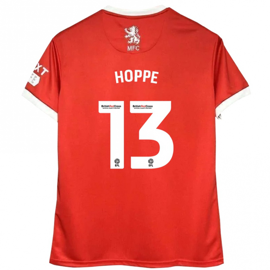 Vaikiškas Matthew Hoppe #13 Raudona Balta Namų Marškinėliai 2024/25 T-Shirt