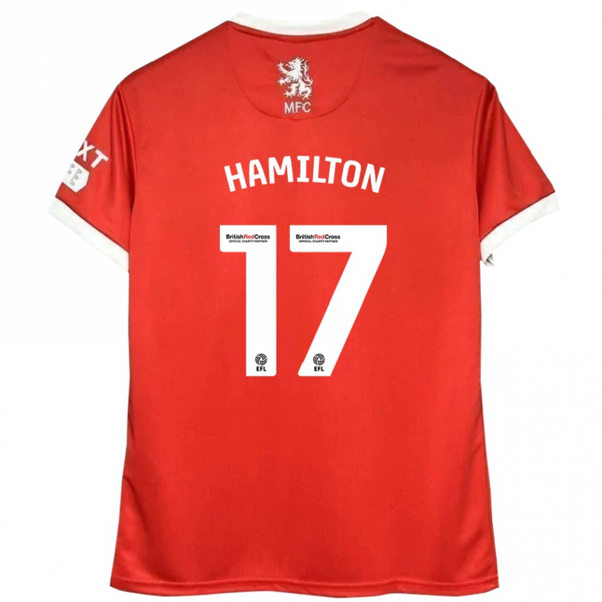 Vaikiškas Micah Hamilton #17 Raudona Balta Namų Marškinėliai 2024/25 T-Shirt