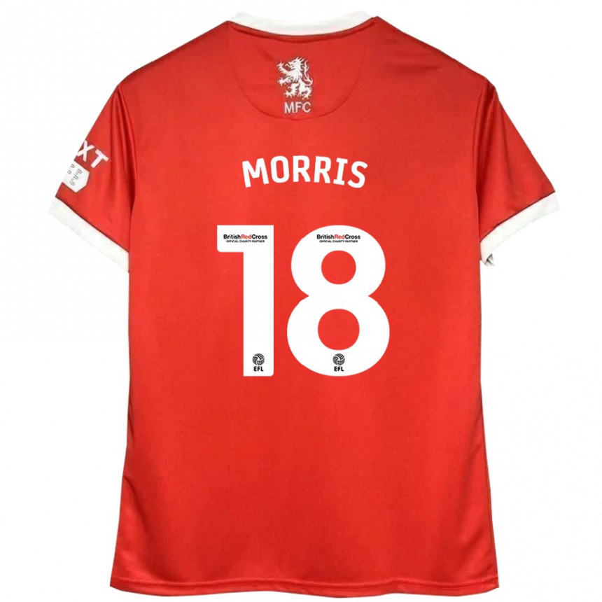 Vaikiškas Aidan Morris #18 Raudona Balta Namų Marškinėliai 2024/25 T-Shirt