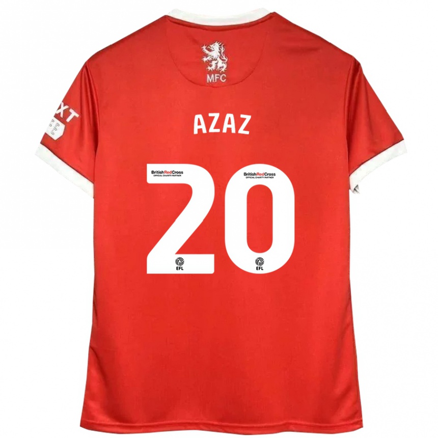 Vaikiškas Finn Azaz #20 Raudona Balta Namų Marškinėliai 2024/25 T-Shirt