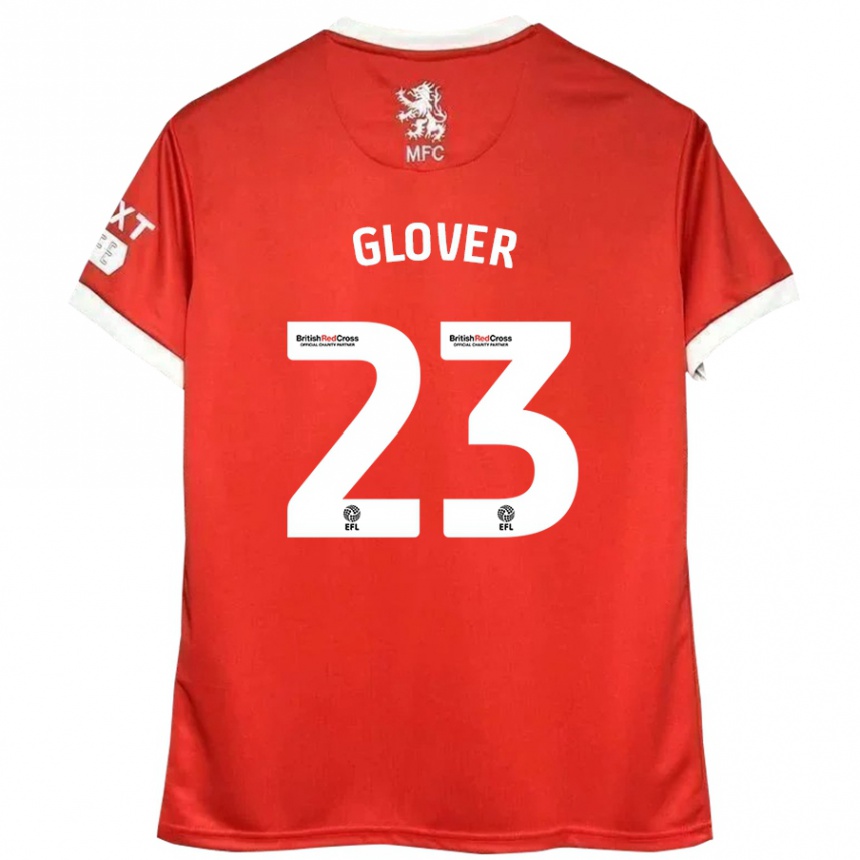 Vaikiškas Tom Glover #23 Raudona Balta Namų Marškinėliai 2024/25 T-Shirt