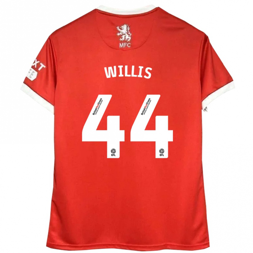 Vaikiškas Pharrell Willis #44 Raudona Balta Namų Marškinėliai 2024/25 T-Shirt