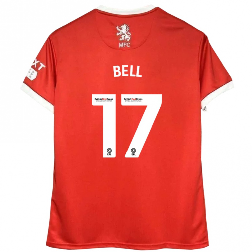 Vaikiškas Millie Bell #17 Raudona Balta Namų Marškinėliai 2024/25 T-Shirt