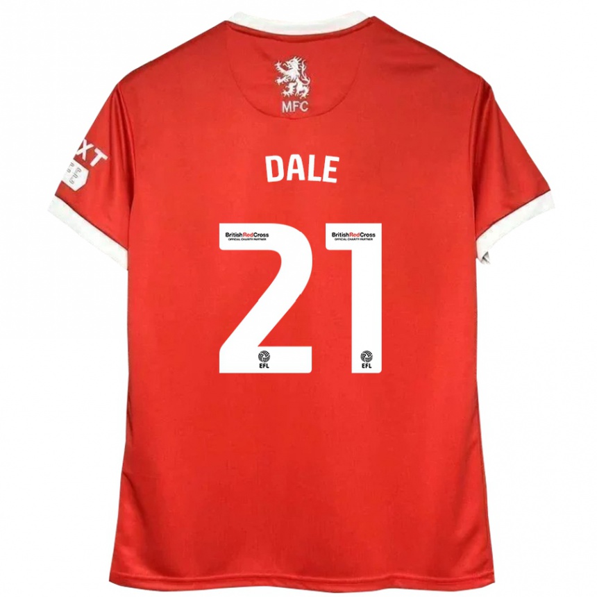 Vaikiškas Faye Dale #21 Raudona Balta Namų Marškinėliai 2024/25 T-Shirt