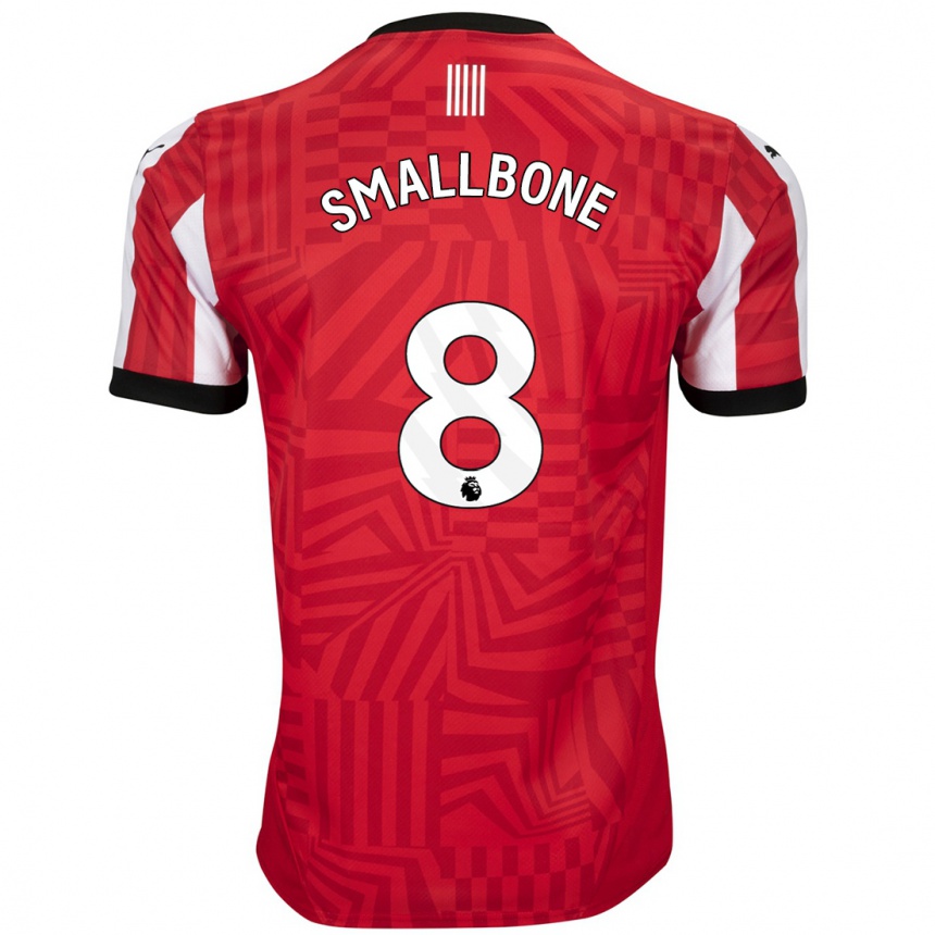 Vaikiškas Will Smallbone #8 Raudona Balta Namų Marškinėliai 2024/25 T-Shirt