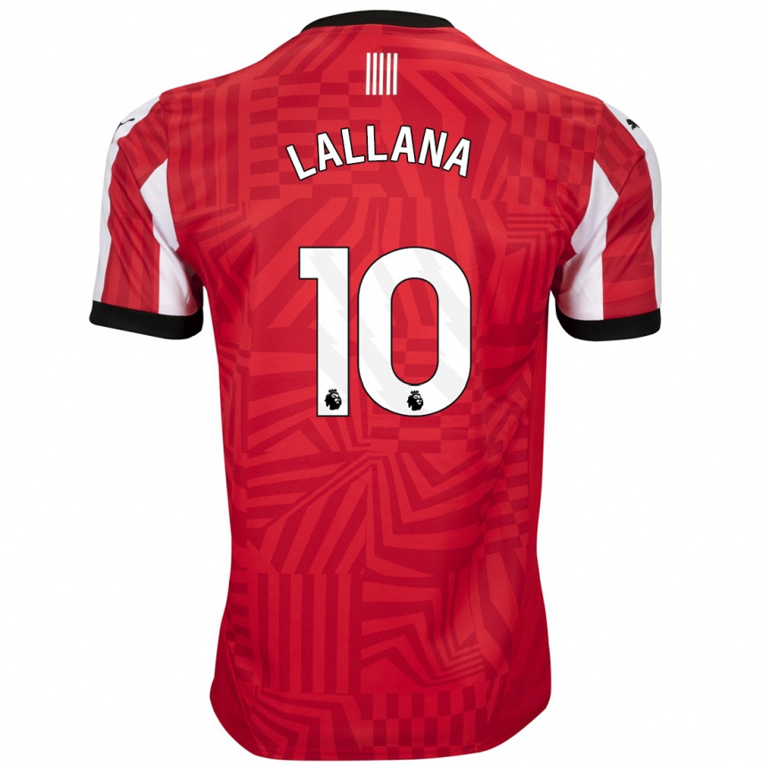 Vaikiškas Adam Lallana #10 Raudona Balta Namų Marškinėliai 2024/25 T-Shirt