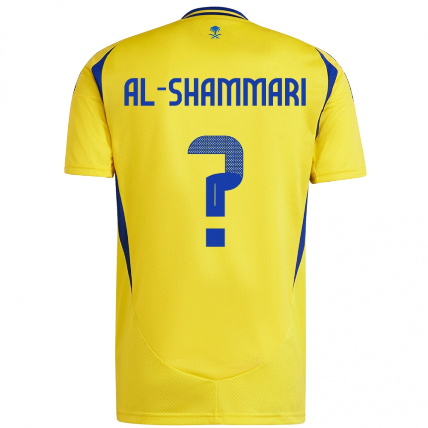 Vaikiškas Mansour Al-Shammari #0 Geltona Mėlyna Namų Marškinėliai 2024/25 T-Shirt