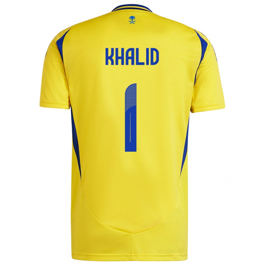 Vaikiškas Sara Khalid #1 Geltona Mėlyna Namų Marškinėliai 2024/25 T-Shirt