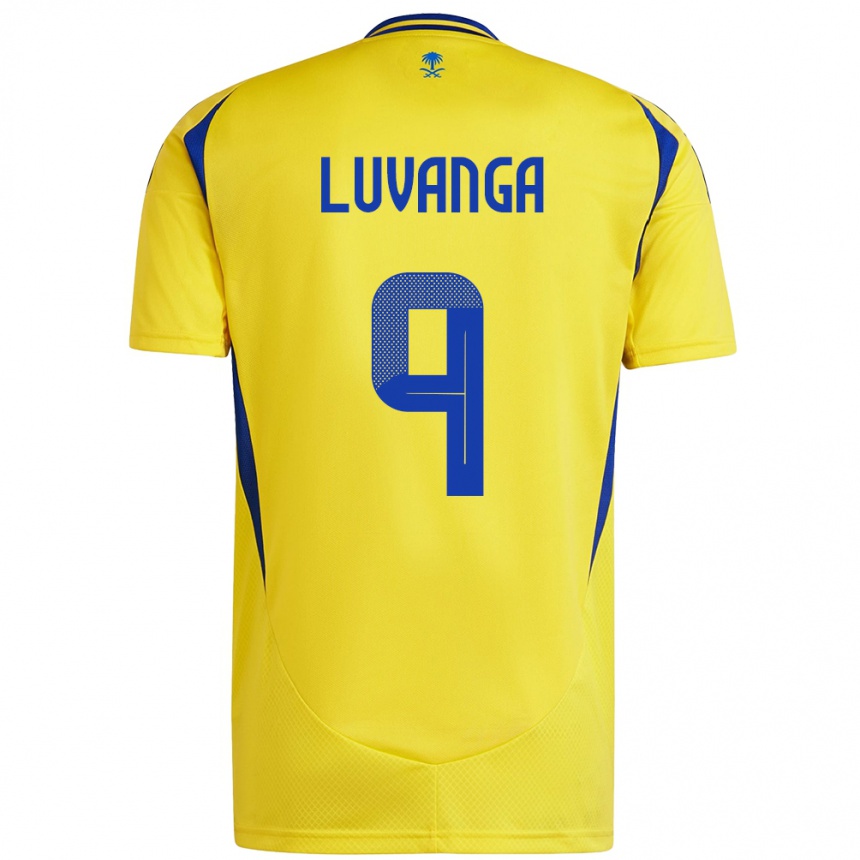 Vaikiškas Clara Luvanga #9 Geltona Mėlyna Namų Marškinėliai 2024/25 T-Shirt