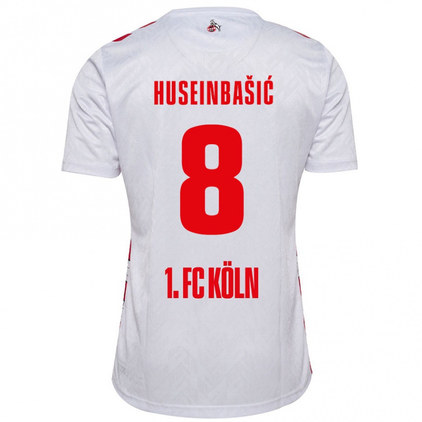 Vaikiškas Denis Huseinbasic #8 Balta Raudona Namų Marškinėliai 2024/25 T-Shirt