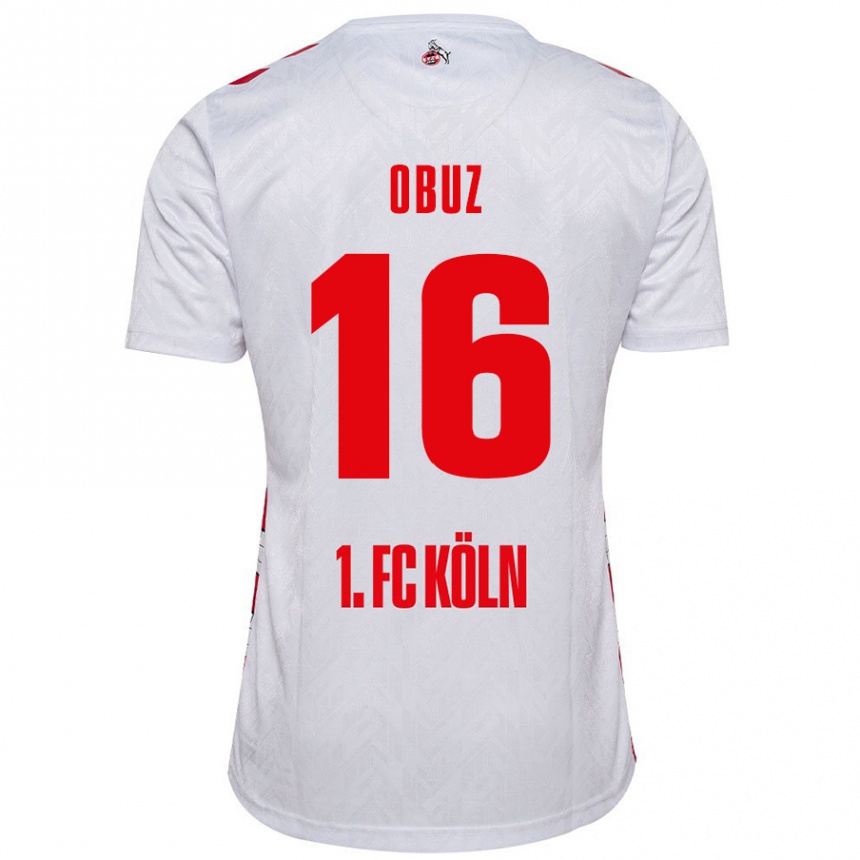 Vaikiškas Marvin Obuz #16 Balta Raudona Namų Marškinėliai 2024/25 T-Shirt