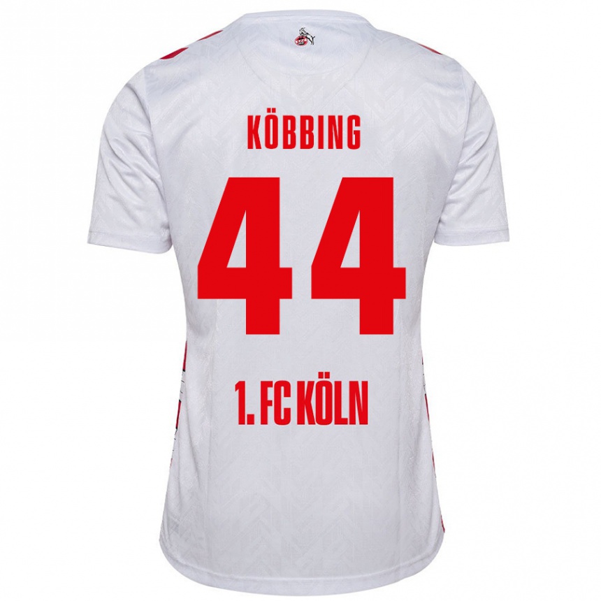 Vaikiškas Matthias Köbbing #44 Balta Raudona Namų Marškinėliai 2024/25 T-Shirt