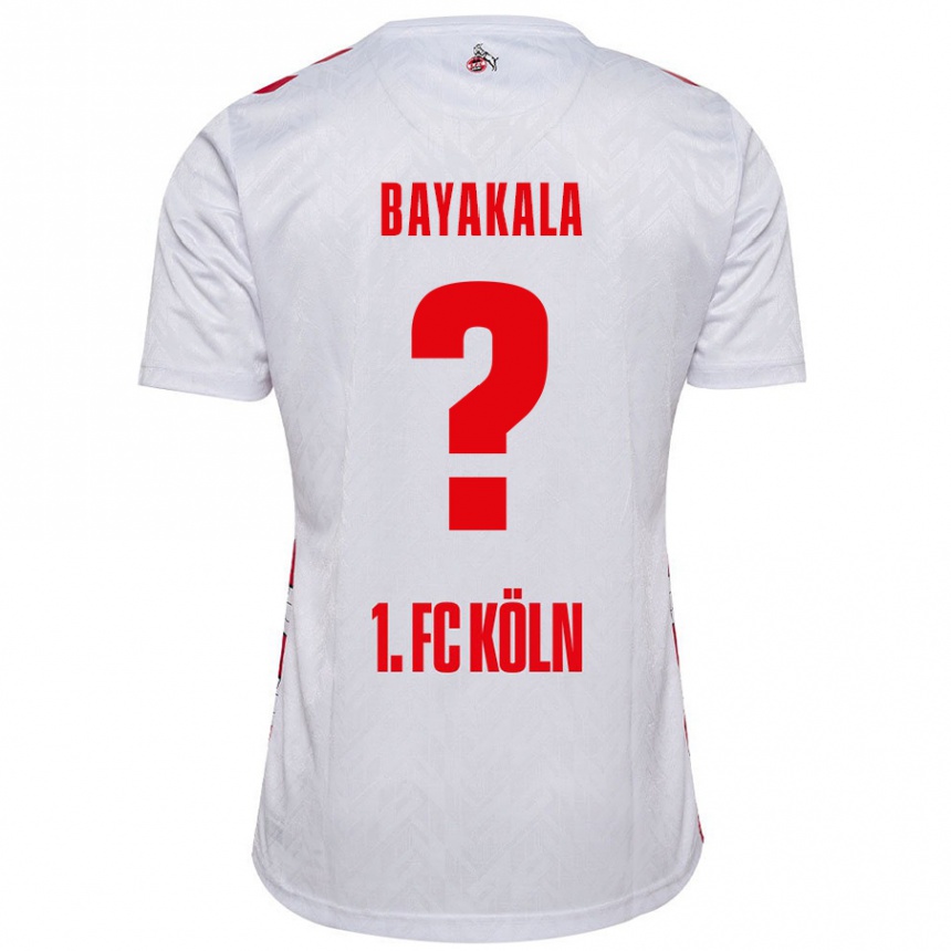 Vaikiškas Aaron Bayakala #0 Balta Raudona Namų Marškinėliai 2024/25 T-Shirt