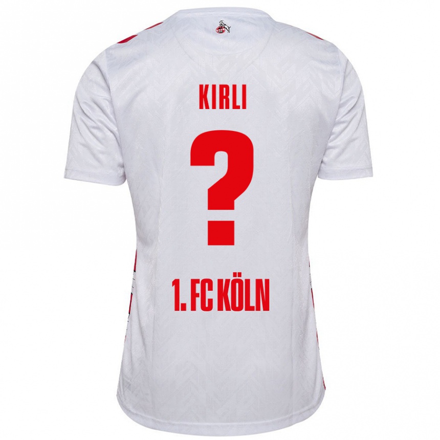 Vaikiškas Celil-Noah Kirli #0 Balta Raudona Namų Marškinėliai 2024/25 T-Shirt