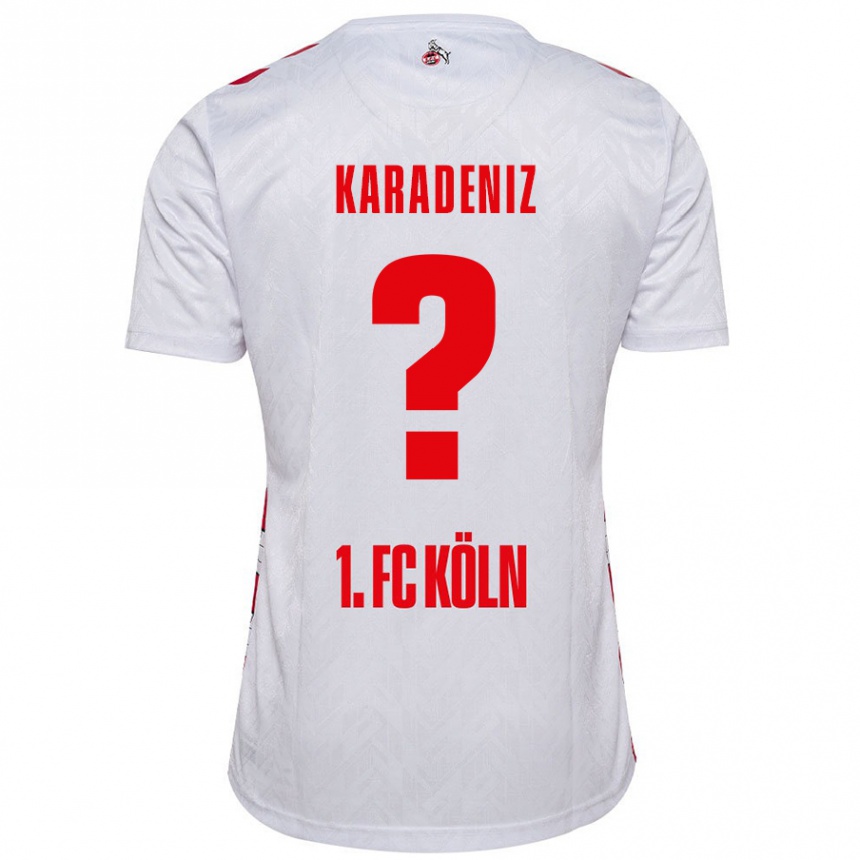 Vaikiškas Thierry Karadeniz #0 Balta Raudona Namų Marškinėliai 2024/25 T-Shirt