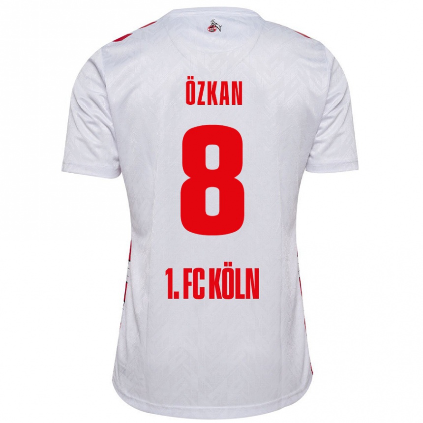 Vaikiškas Mikail Özkan #8 Balta Raudona Namų Marškinėliai 2024/25 T-Shirt