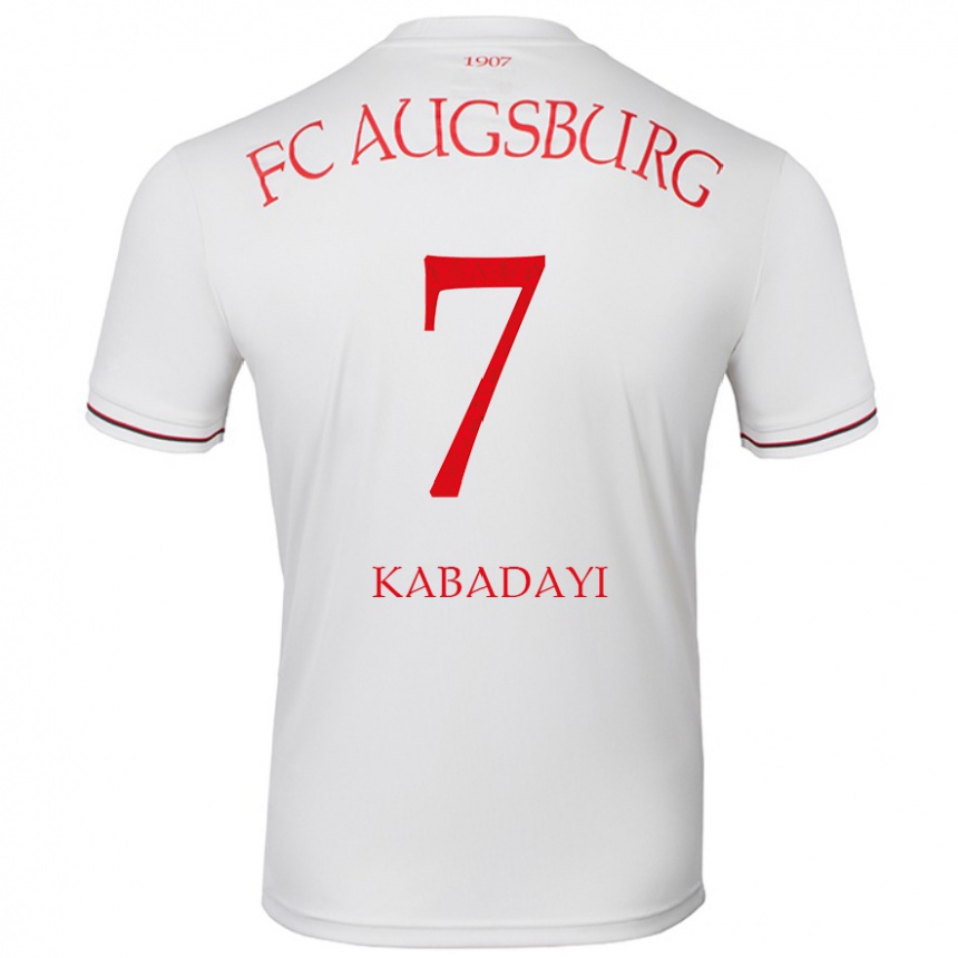 Vaikiškas Yusuf Kabadayi #7 Baltas Namų Marškinėliai 2024/25 T-Shirt