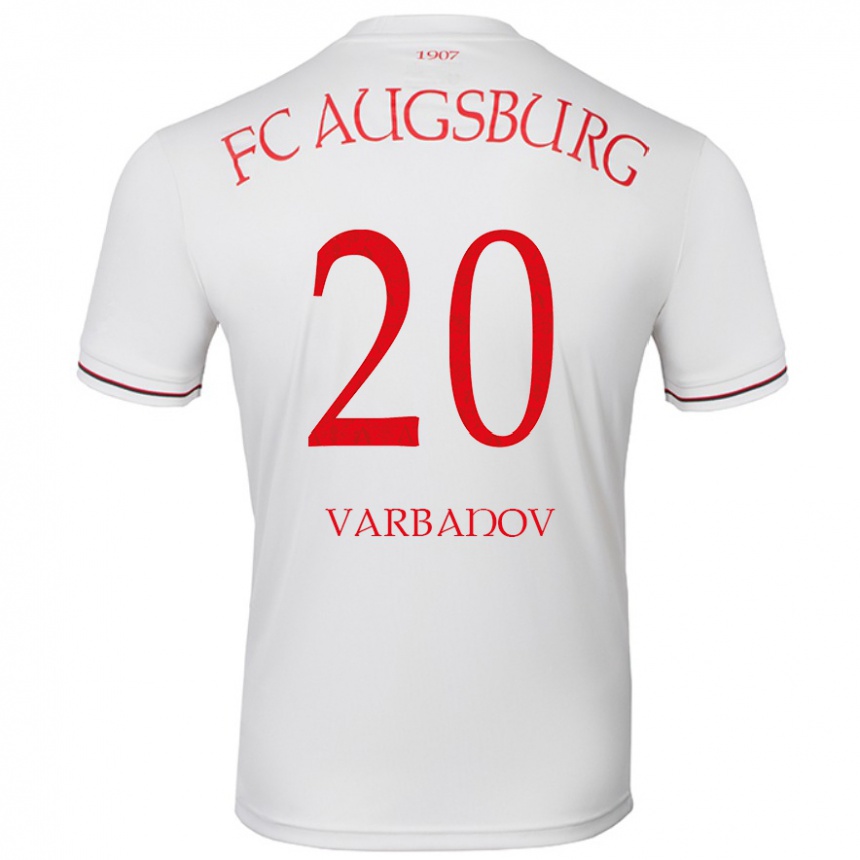 Vaikiškas Svetoslav Varbanov #20 Baltas Namų Marškinėliai 2024/25 T-Shirt