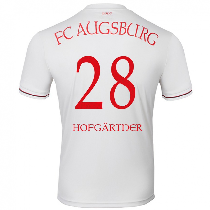 Vaikiškas Hendrik Hofgärtner #28 Baltas Namų Marškinėliai 2024/25 T-Shirt